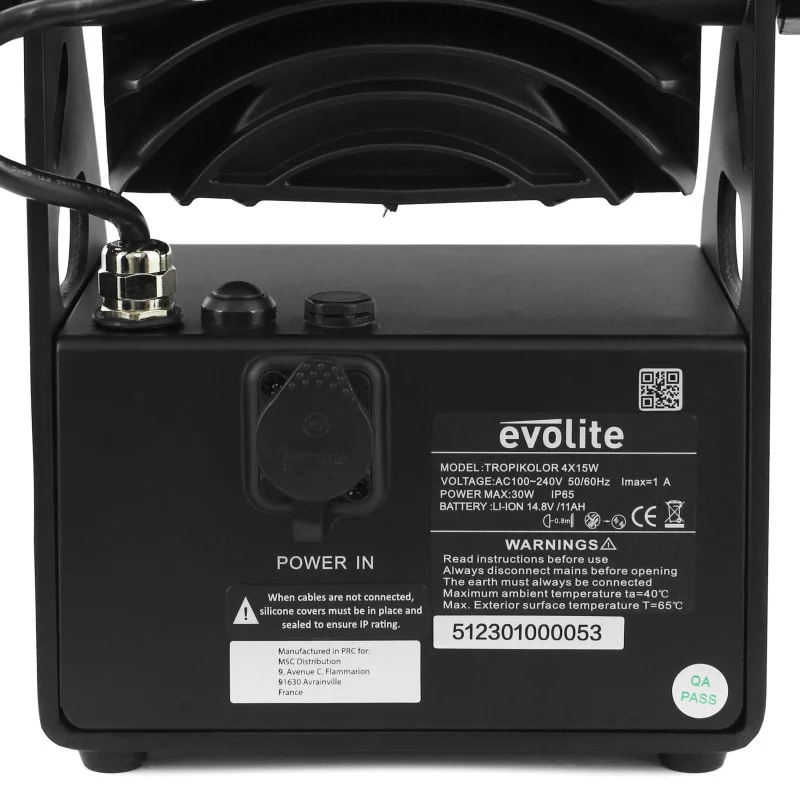 Pack de 6 Tropikolor – Projecteurs architecturaux LED sur batterie