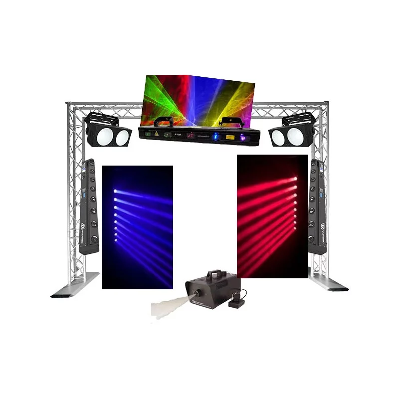 Pack Light 4 – Ensemble éclairage soirée sur structure