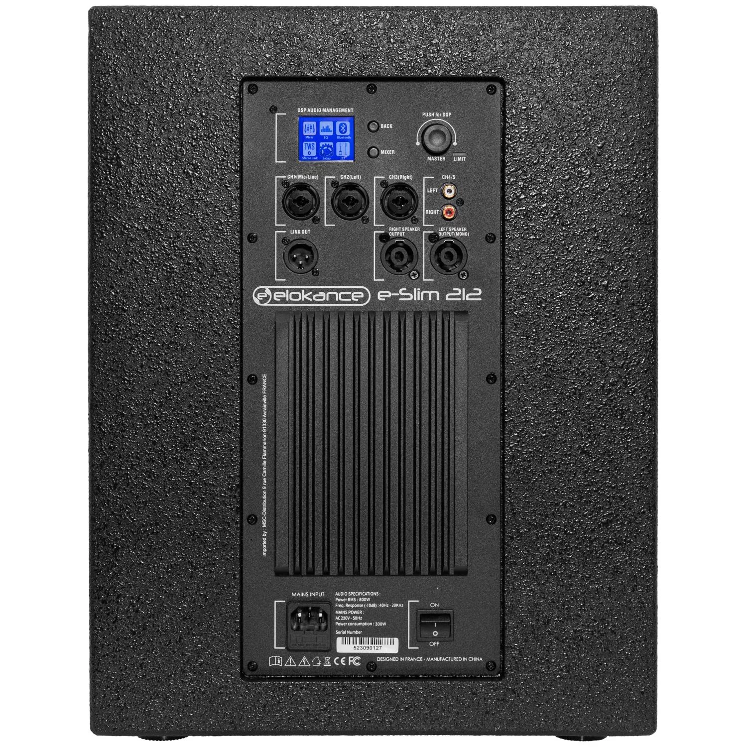 Pack double système colonne Bluetooth 800W RMS soit 1600W RMS