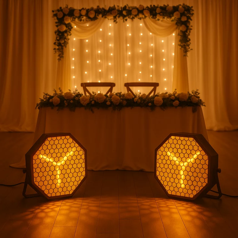 Mac Mah Amber-O – Pack de 2 projecteurs LED Vintage Ambre & RGB